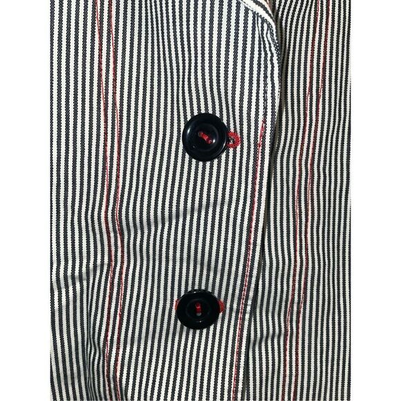 Vintage Harve Bernard pin stripe women’s blazer button down jacket size 10 - Picture 6 of 9